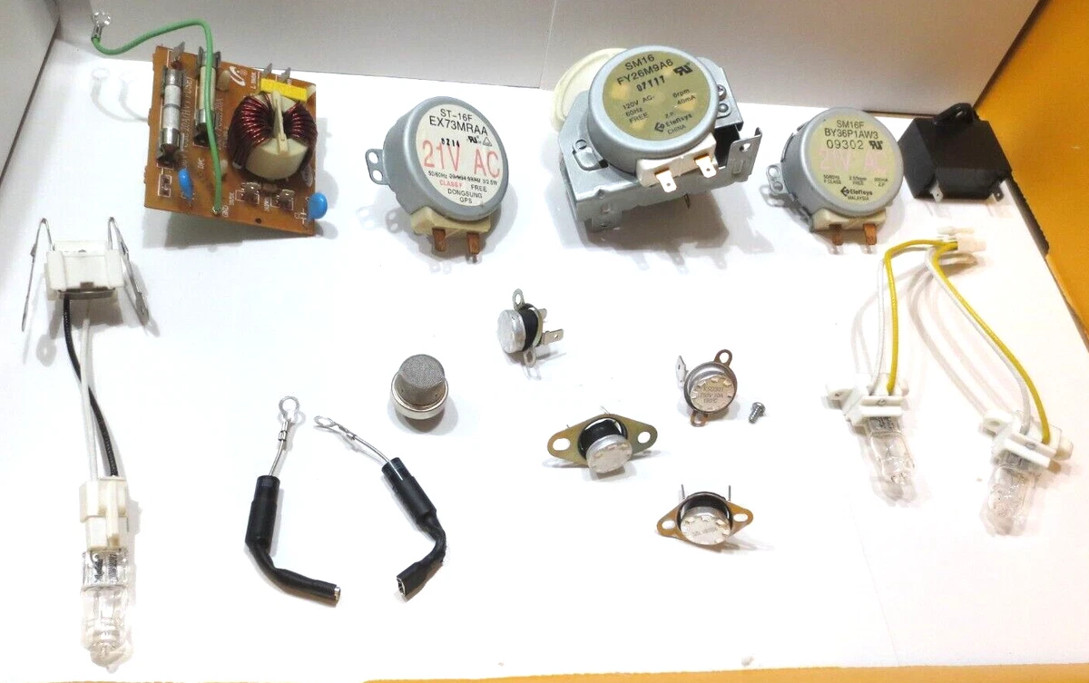LOT GE Microwave PVM1870SM1SS MOTORS DIODES SENSOR CAPACITOR