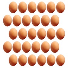 30PCS Creative Plastic Eggs Kitchen Miniature Eggs Kids Pretend Play Toys Eggs