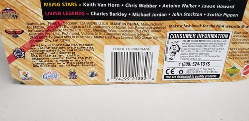 MATTEL NBA COURT COLLECTION SUPER STAR CHICAGO BULL LEGEND MICHAEL JORDAN BLANCO - Imagen 6 de 6