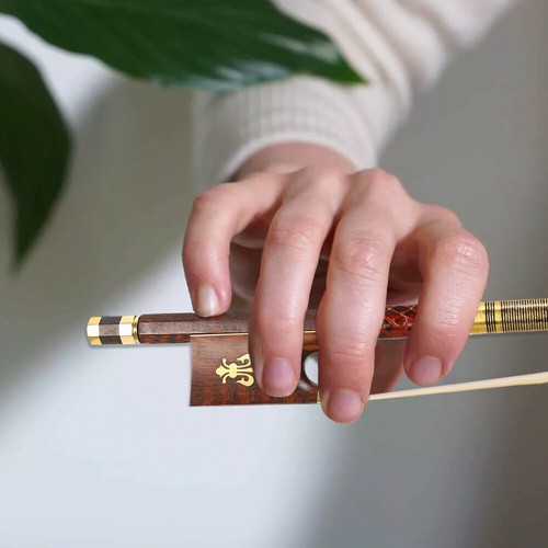Advance Violin Bow 4/4 Size Snakewood Stick Strong AAA Bow Hair - Picture 7 of 7