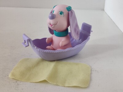 Vintage 1991 Tyco Little Rub A Dub Doggie Posie With Hammock No Frame Pls Read