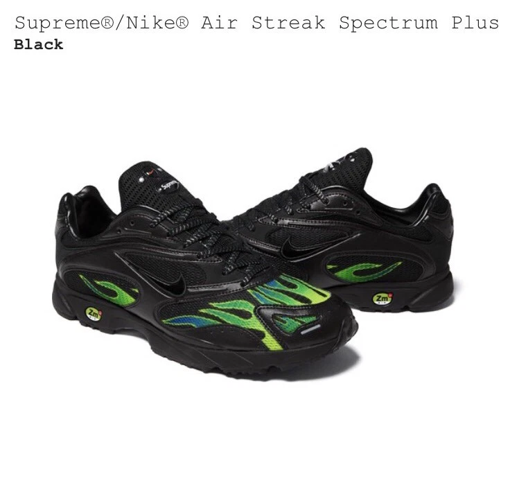 Supreme x Nike Air Streak Spectrum noir taille 9,5   plus uptempo or rouge jordan 5