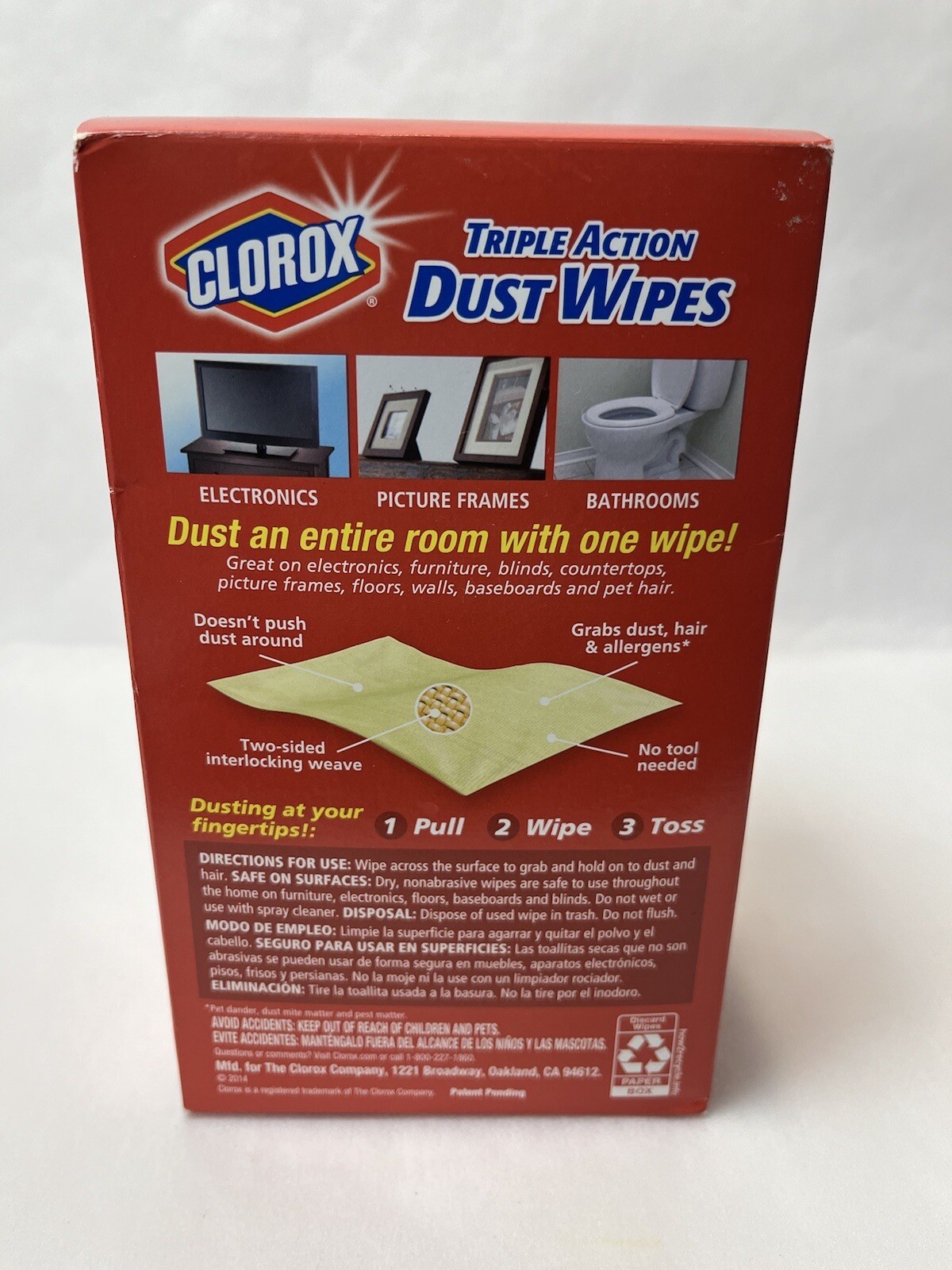 Clorox Triple Action Dust Wipes Allergens Hair 54 Ct Value Pack