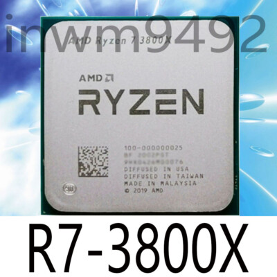 AMD Ryzen 3800X R7-3800X 8Core 16Thr 32MB 105W AM4 CPU