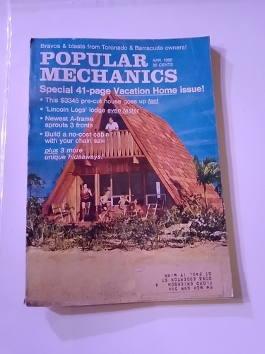Popular Mechanics Magazine Vintage August 1966