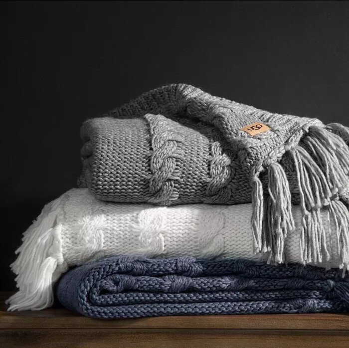 ugg cable throw