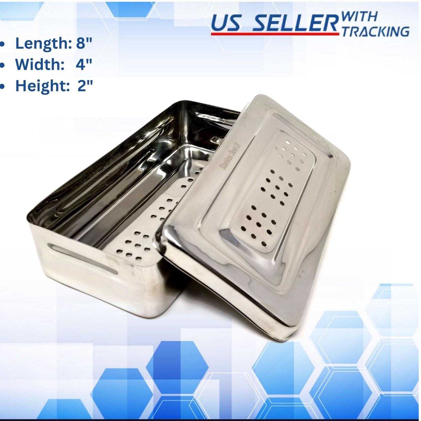 Stainless Steel BBQ Grill Smoker Box for Wood Chips, Removab
