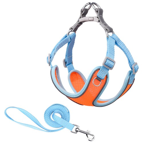Small Pet Vest Harness Leash Set Walk Outdoor Dog Puppy Cat Soft Mesh Breathable - Foto 48 di 48