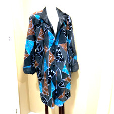 Vintage Semiramis Women's Suede/ Leather Jacketmulticolor Sz L