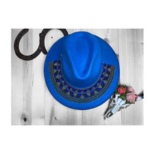 Hat with Beaded Hatband