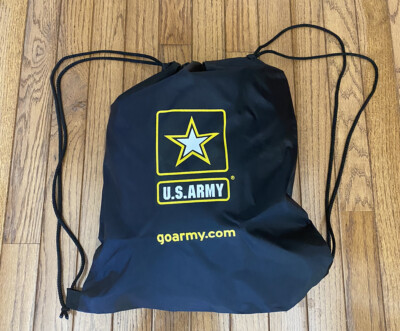 New U.S. Army Black Bag Army Draw String Bag Back Pack | eBay