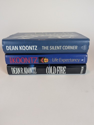 #ad Dean Koontz Hardcover Lot – Cold Fire Life Expectancy The Silent Corner –... $29.99