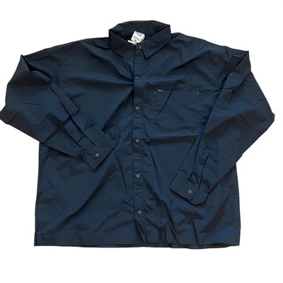 Nike Tech Pack Mens Woven Long Sleeve Snap Front Shirt Black