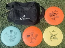 SPORTNEER DISC GOLF SET DRIVERS MID RANGE PUTTER SET IN CASE BAG ~ Free Shipping