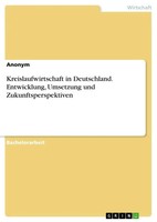 Kreislaufwirtschaft In Deutschland. Entwicklung, Umsetzung Und...