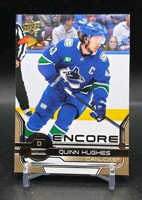 2024-25 UPPER DECK EXTENDED ENCORE GOLD PARALLEL #E-12 CANUCKS - QUINN HUGHES