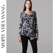 Simply Vera Vera Wang “Garden Mist” Cowlneck Tunic – Size L