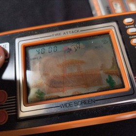 Vintage Nintendo Game & Watch FIRE ATTACK ID-29 wide Screen, Manual, Box, Japan