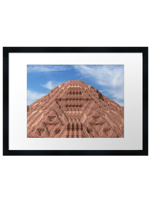 Die verlorene Pyramide gerahmtes Wandbild Poster Druck Bild