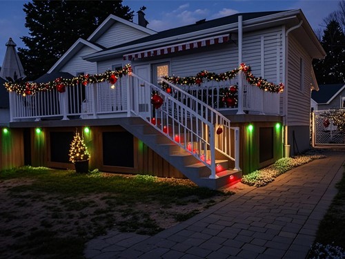 10X 50mm 12V Black LED Deck Stair Step Fence Lights Lamp WIFI Dimmer Low Voltage - Picture 15 of 20