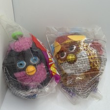 McDonalds 2000 Happy Meal Furby Plush Keychain Clip Toys Lamb 7  Snake 12