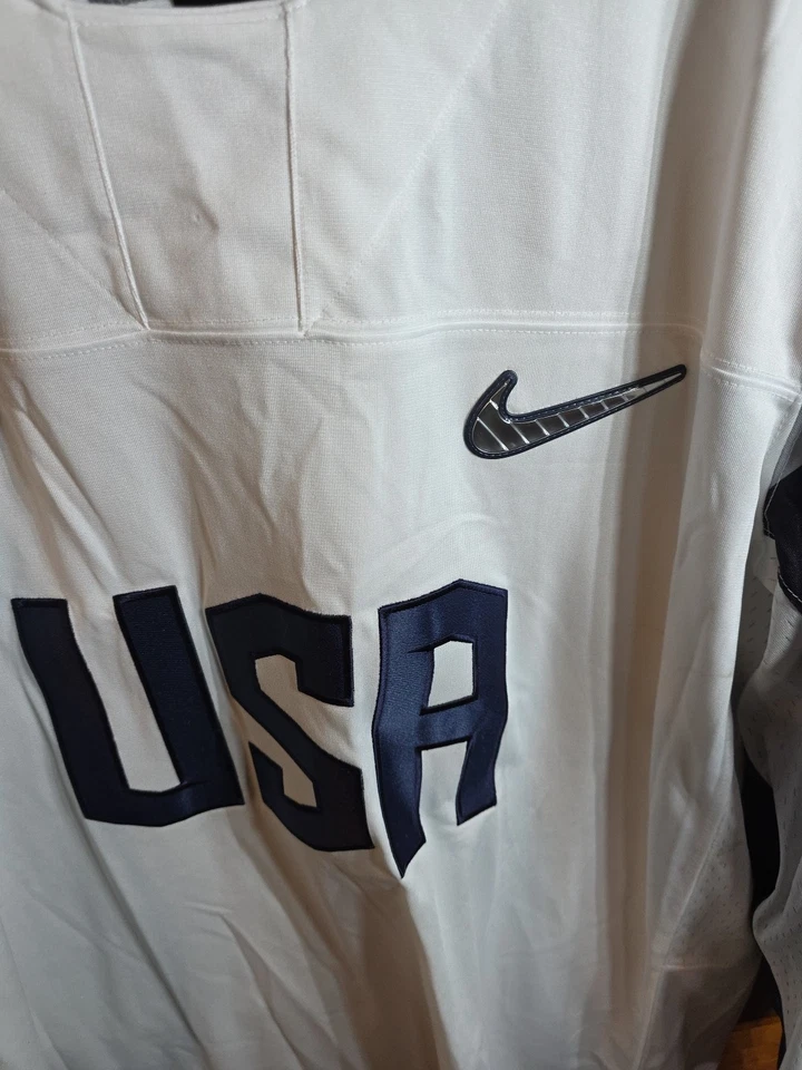 2018 NIKE TEAM USA UNITED STATES HOCKEY JERSEY OLYMPICS NHL WHITE SIZE XXL 2XL - Image 3 of 4