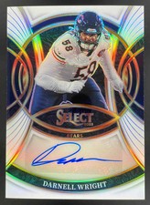 2025 Panini Select Signatures White Prizm #SP-DWT Darnell Wright Auto /35