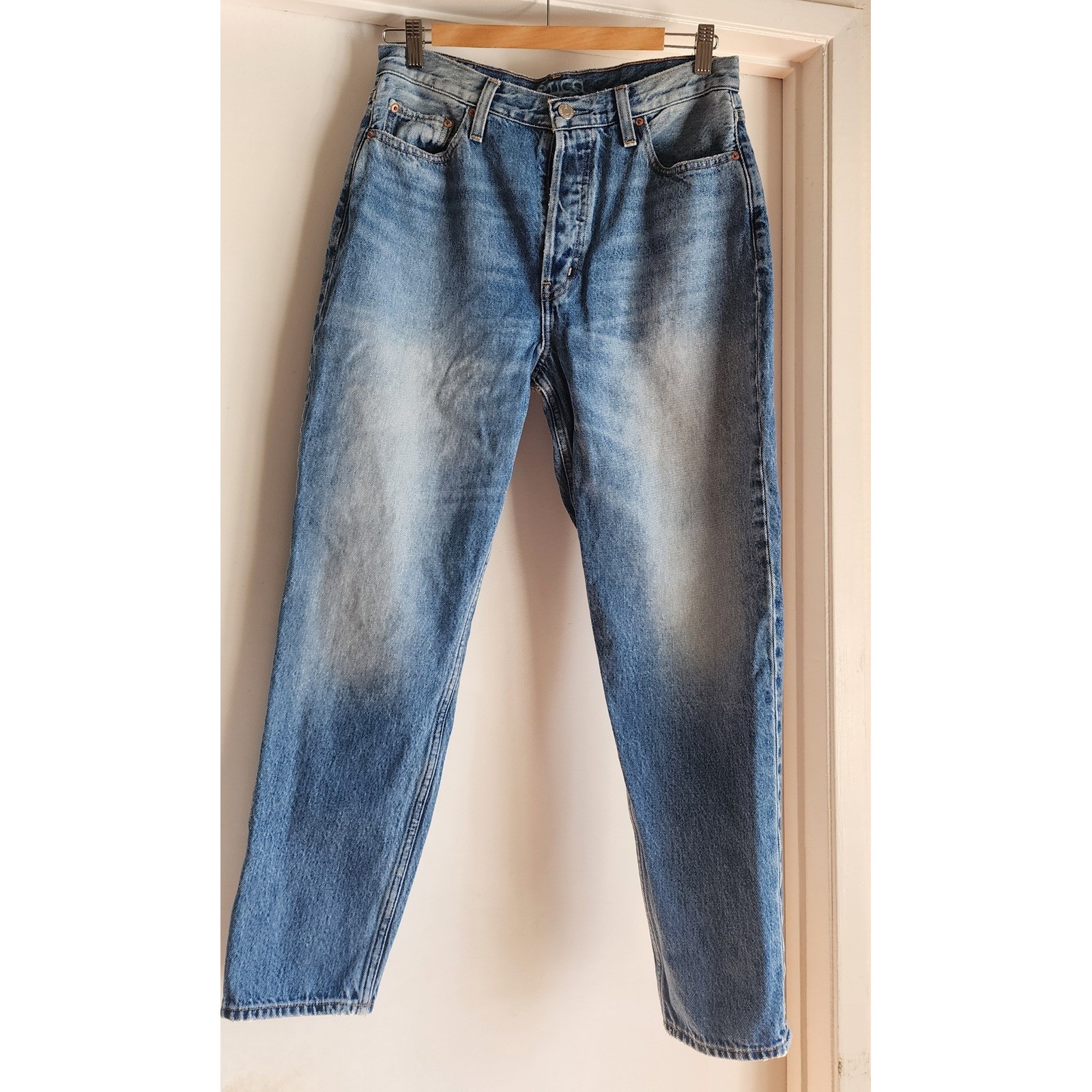 Etica Ethically Made Distressed Button Fly Mom Je… - image 1