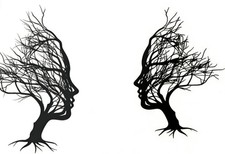 oupados Metal Tree Branch Wall Decor, Vertical Style, 30 30L x 21W cm, black