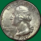 1940-D Washington Quarter Silver Brilliant Uncirculated BU Coin #36521