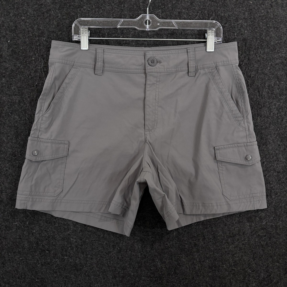 Eddie Bauer Horizon Cargo Shorts Women's 12 Gray 5