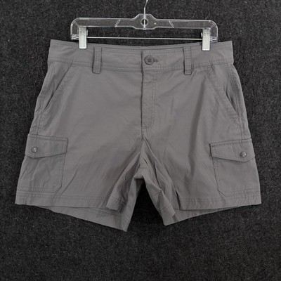 Eddie Bauer Horizon Cargo Shorts Women's 12 Gray 5
