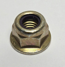 M8-1.25 HEX FLANGE LOCK NUTS NYLON INSERT. CLASS 10. LOT OF 100pcs.