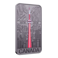 CN TOWER 50th Anniversary 2026 CANADA 1oz .9999 Silver GlowInTheDark $20 Coin
