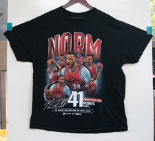 LA Clippers Norman Powell 2024-25 Moments Playoffs Black SGA T-Shirt Men Size XL