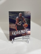 2024-25 Panini Revolution Basketball Legends Karl Malone Blue Cosmo /285