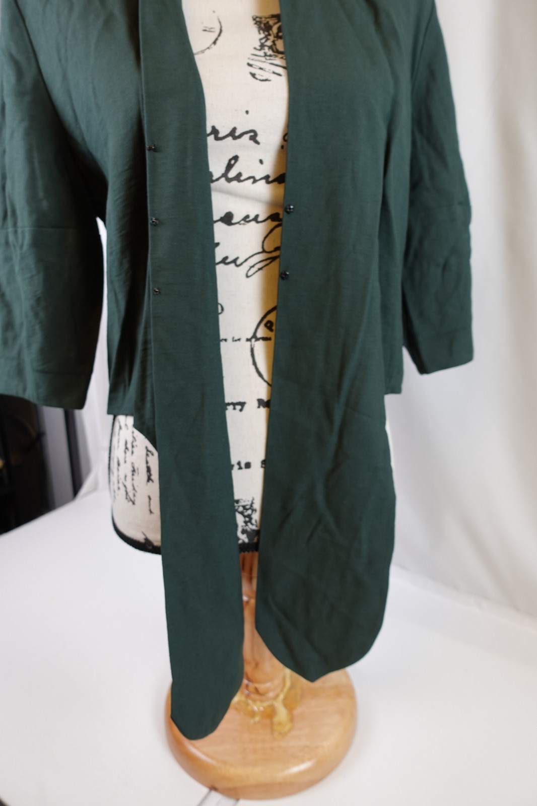 Th SEI Womens Snap Button Blazer Jacket Green Siz… - image 12