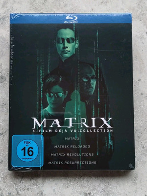 4x Matrix Blu-ray: alle Filme 1+2+3+4 Déjà Vu Collection Reloaded Revolutions 