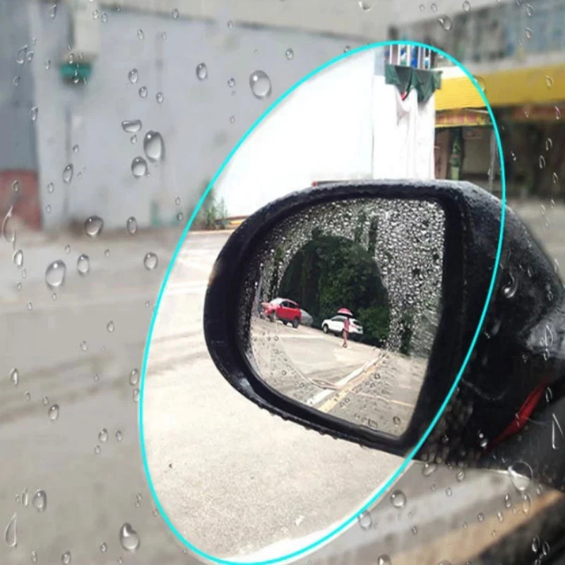 2PZ PELLICOLA ANTIPIOGGIA ANTIRIFLESSO ANTIAPPANNAMENTO PER SPECCHIETTI AUTO - Immagine 4 di 4