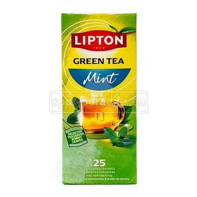 (82,50 EUR/kg) Lipton Teebeutel Grüner Tee Minze Mint Balance FGS 25er Packung