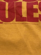 Hulk Hogan WWF Official Yellow Shirt. 1988 Trademark On Shirt