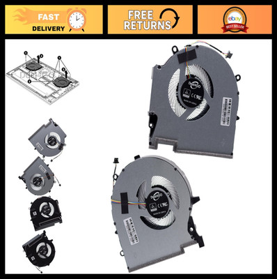 High-Performance 9.6W CPU & GPU Cooling Fan Replacement for HP OMEN 17 Series