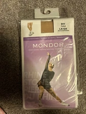 Mondor Rhinestone Rights X Large Tights, Figure Skating, Footed KR Caramel 🔥￼
