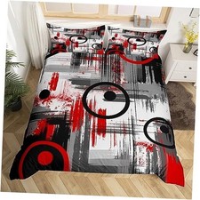 Kids Abstract Bedding Set Size Modern Art Duvet Cover for Boys Twin Multi 46