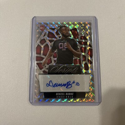 2025 Panini Mosaic - Rookie Scripts Denzel Burke #RS-DBE (AU, RC) Cardinals