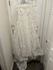 1950/1960 Union Made White Lace Wedding Dress
