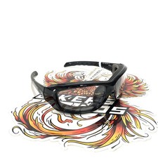 NOS Genuine Harley Gravity LA Grey Lens Gloss Black Frame HDGRA05