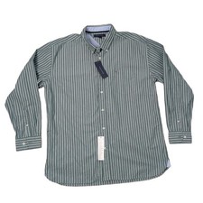 Tommy Hilfiger Long Sleeve Button Down Shirt Mens XL Pinstripe