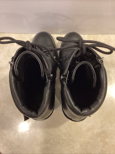 Combat Ankle Chunky Grunge Guess Stiefel Gr. 9,5 Wednesday Adams Block Moto Goth - Bild 4 von 11