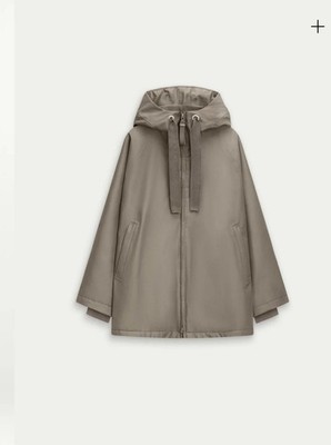G-LAB Mantel Damen Jacke Parka Gr. M Baumwolle Beige